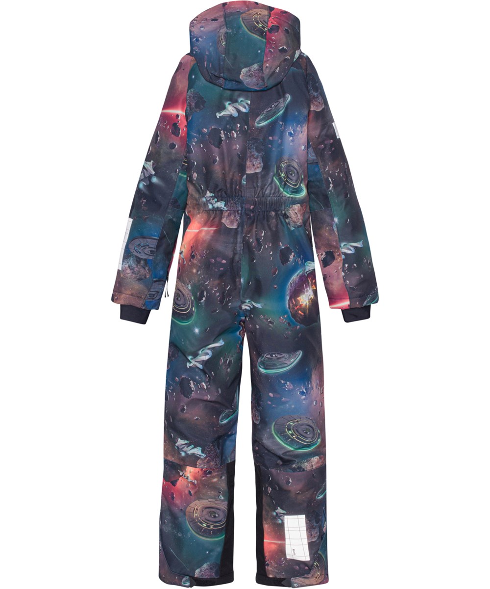 Hux - Space Journey - Recycled ski snowsuit with print of space ships and planets