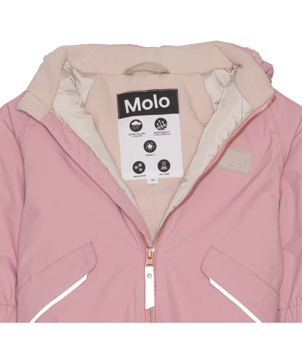 Hyde - Fox Glove - Recycled pink snowsuit for young children