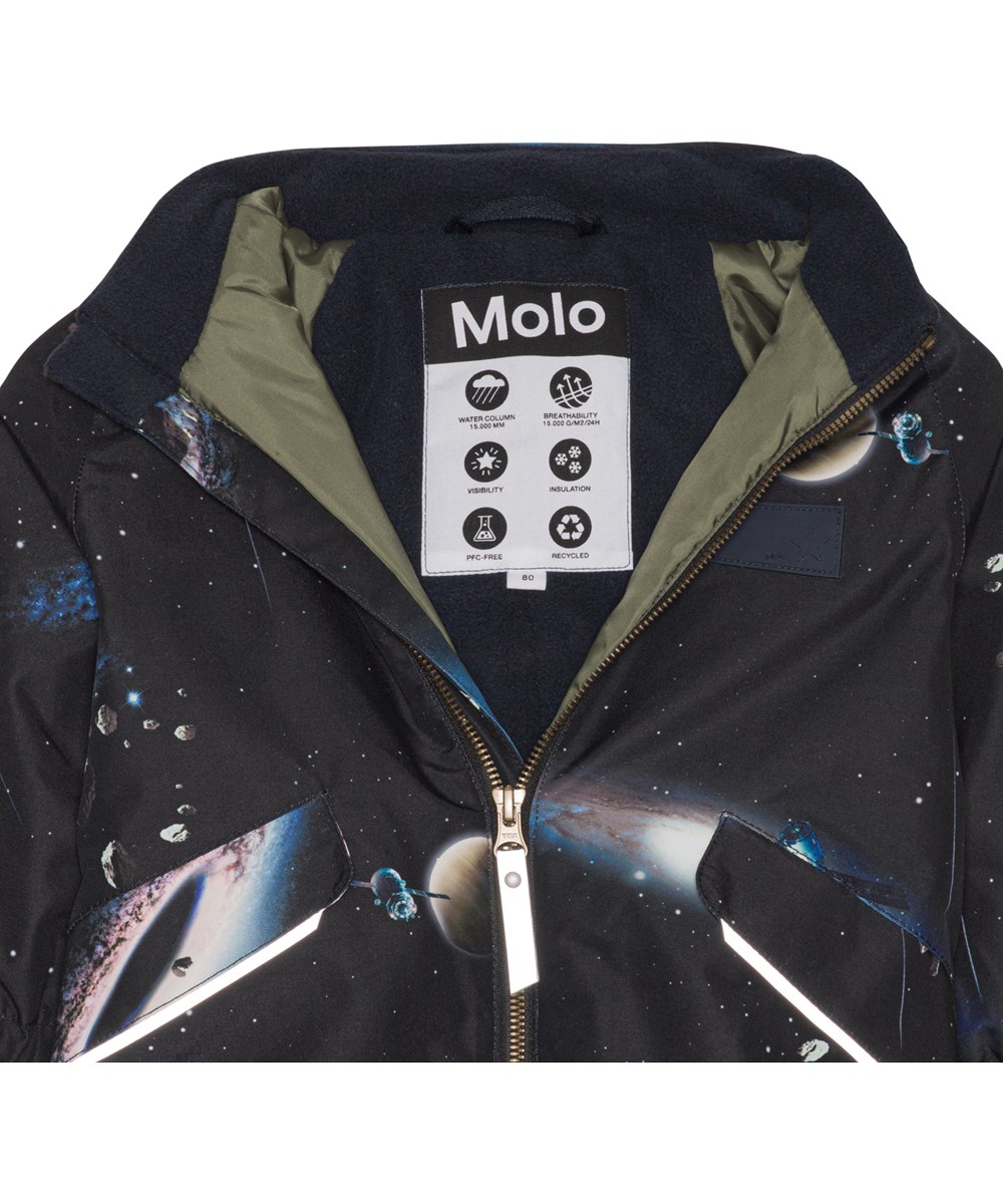 Hyde - Into Space - Recycled dark blue snowsuit with planet print