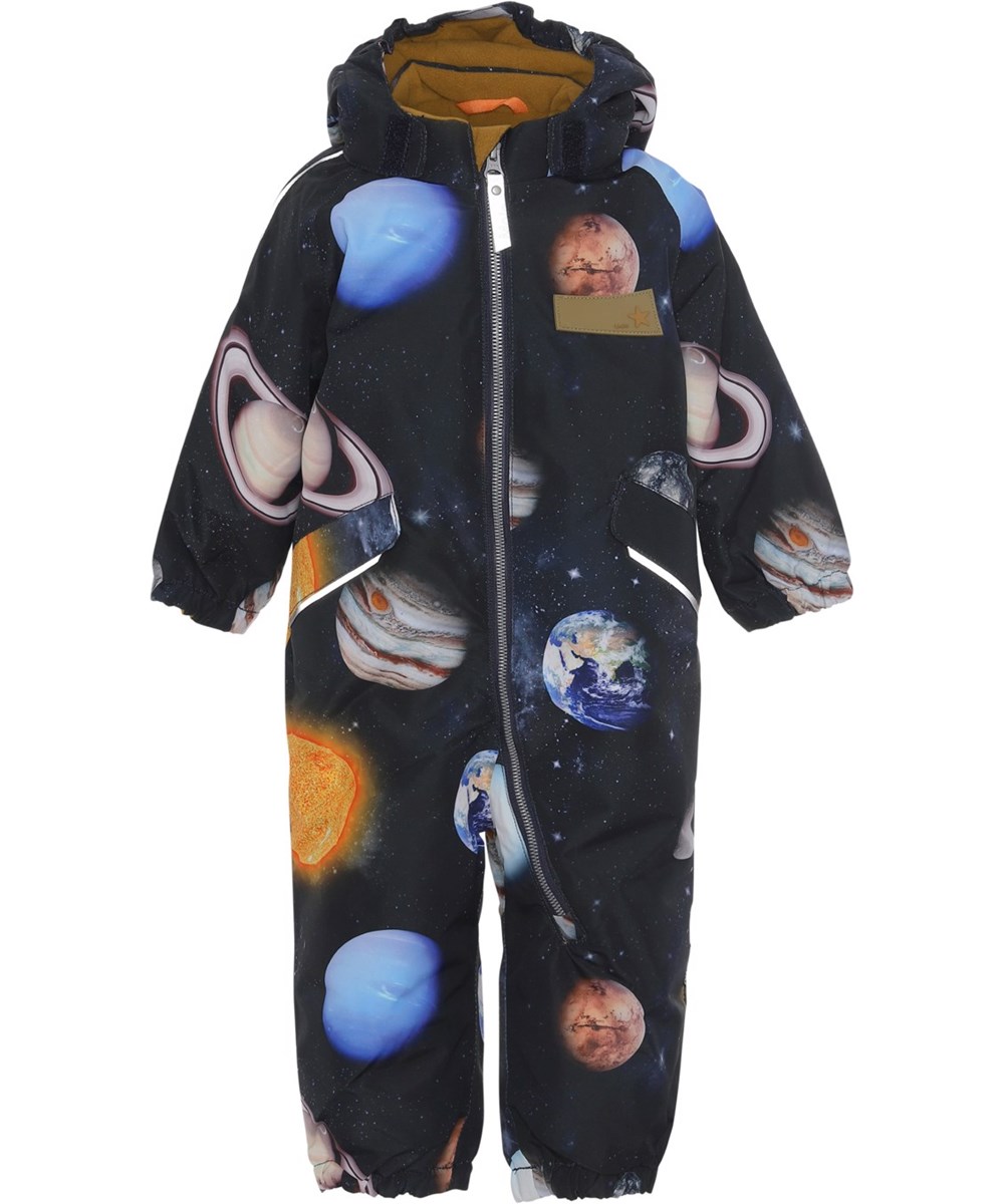 Hyde - Solar System - Recycled blue snowsuit with planets
