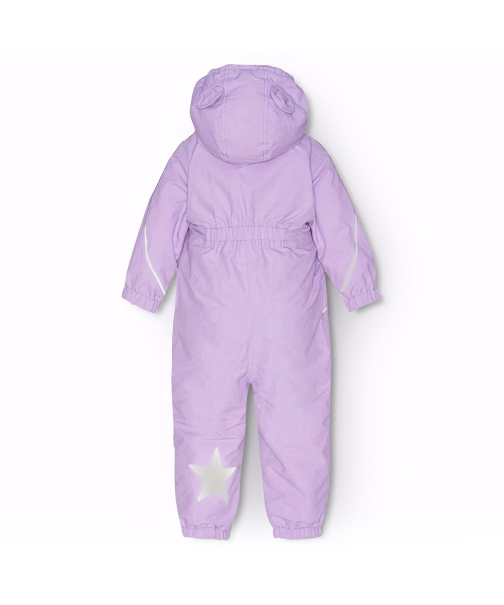 Hyde - Viola - Purple warm snowsuit for babies and toddlers in recycled polyester.