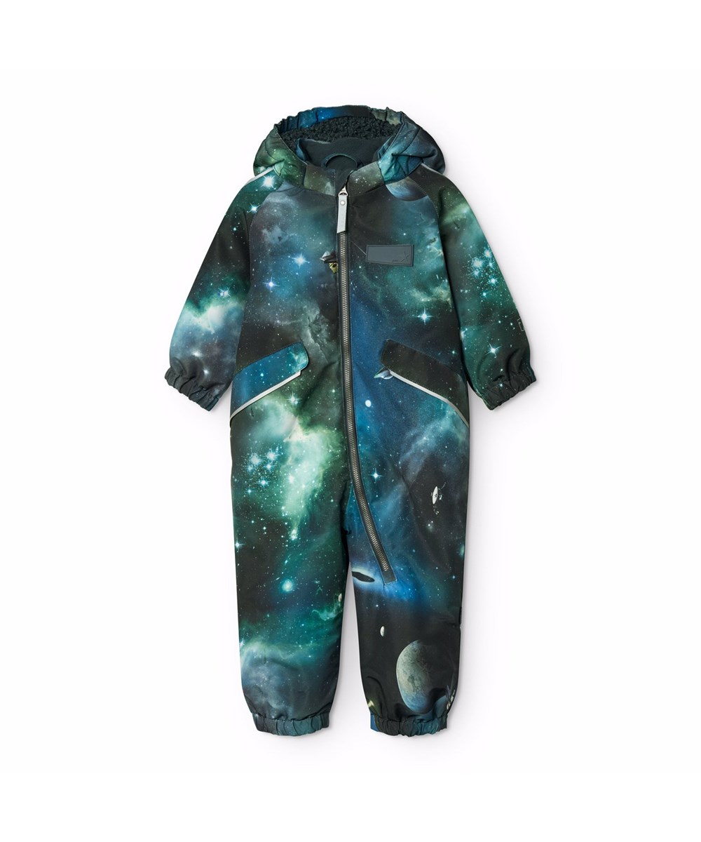 Hyde - Far Out - Water-repellent jumpsuit with space print for the little ones, made of recycled polyester.