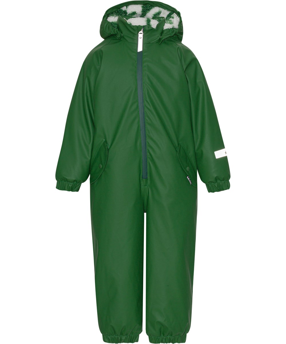 Paco - Woodland Green - Unisex rubber snowsuit in green