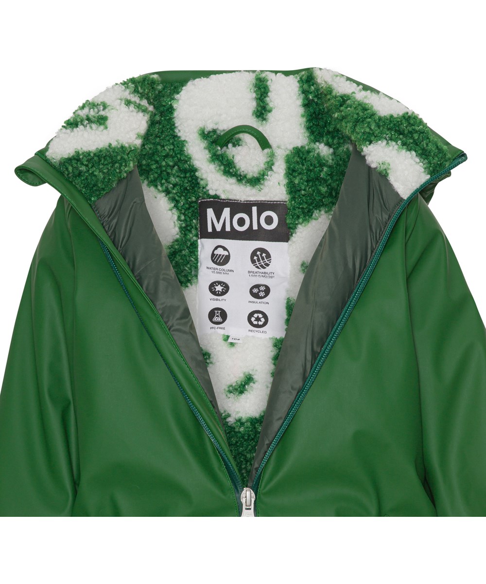 Paco - Woodland Green - Unisex rubber snowsuit in green