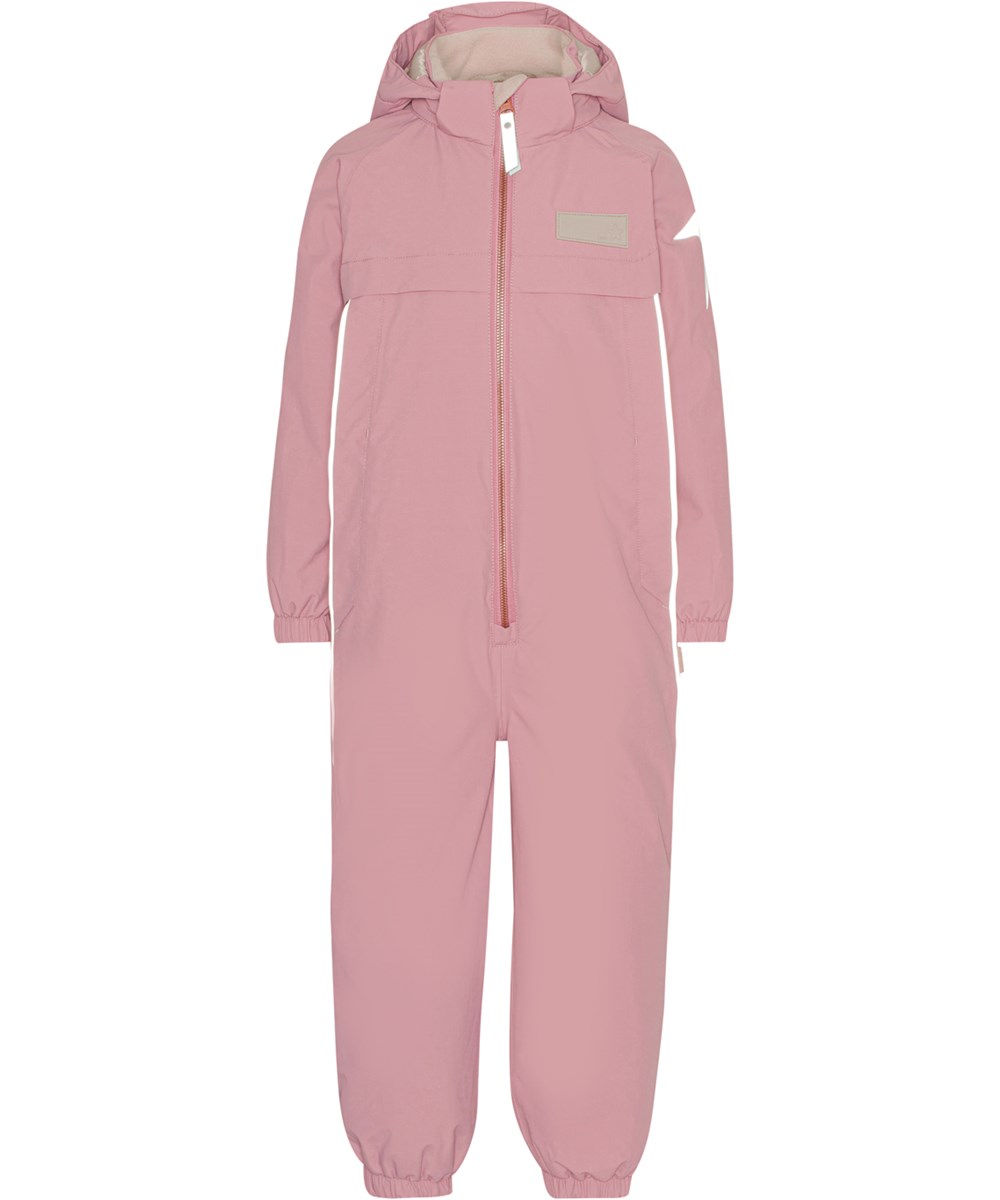Pingo - Fox Glove - Recycled pink snowsuit with reflectors