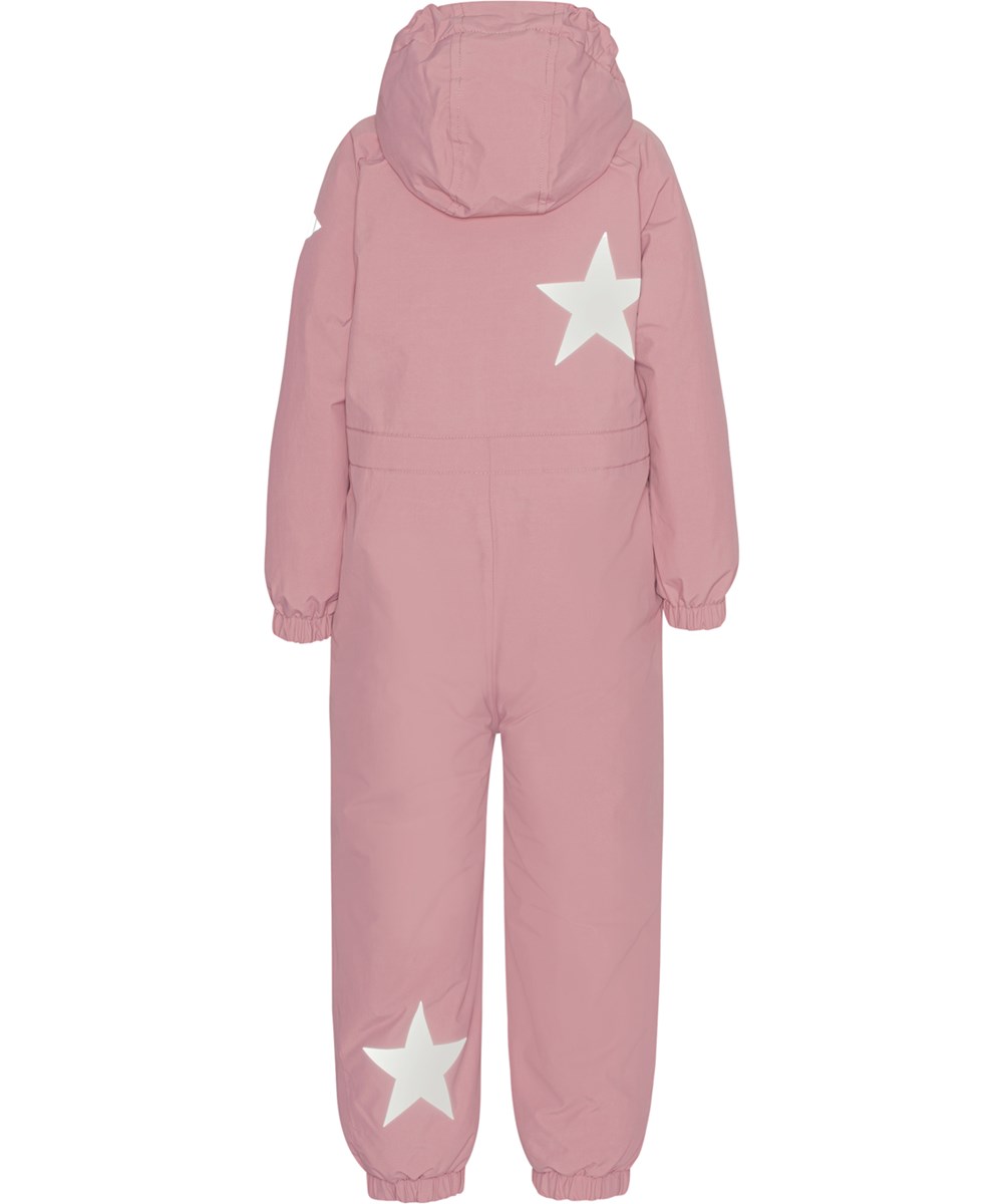 Pingo - Fox Glove - Recycled pink snowsuit with reflectors