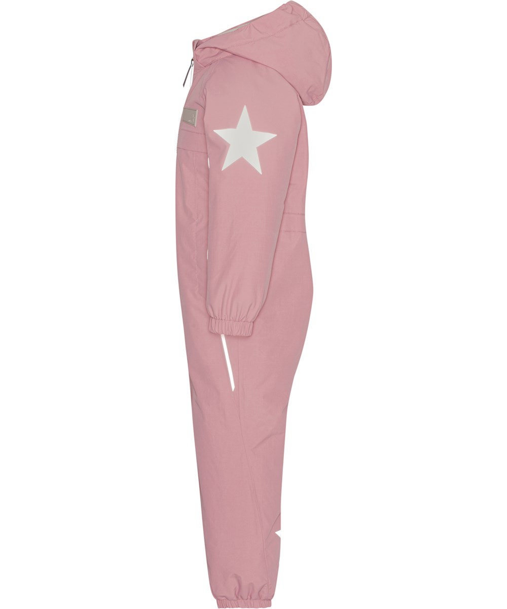 Pingo - Fox Glove - Recycled pink snowsuit with reflectors