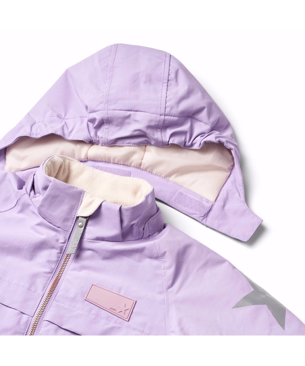 Pingo - Viola - Purple snowsuit for children in recycled polyester.