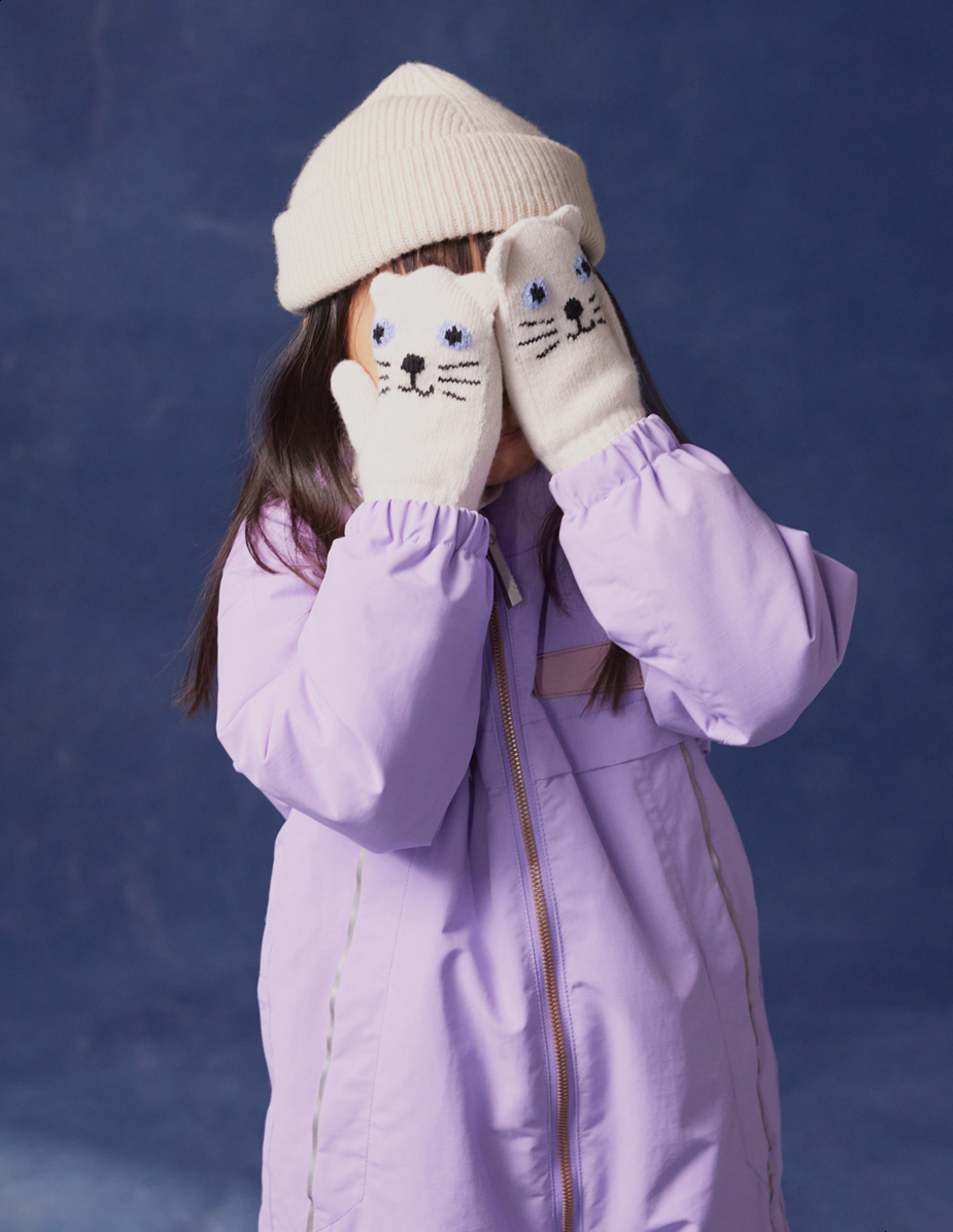 【 maison lulu pinot 】 frosty hood LITMUS Pingo - Viola - Purple snowsuit for children in recycled