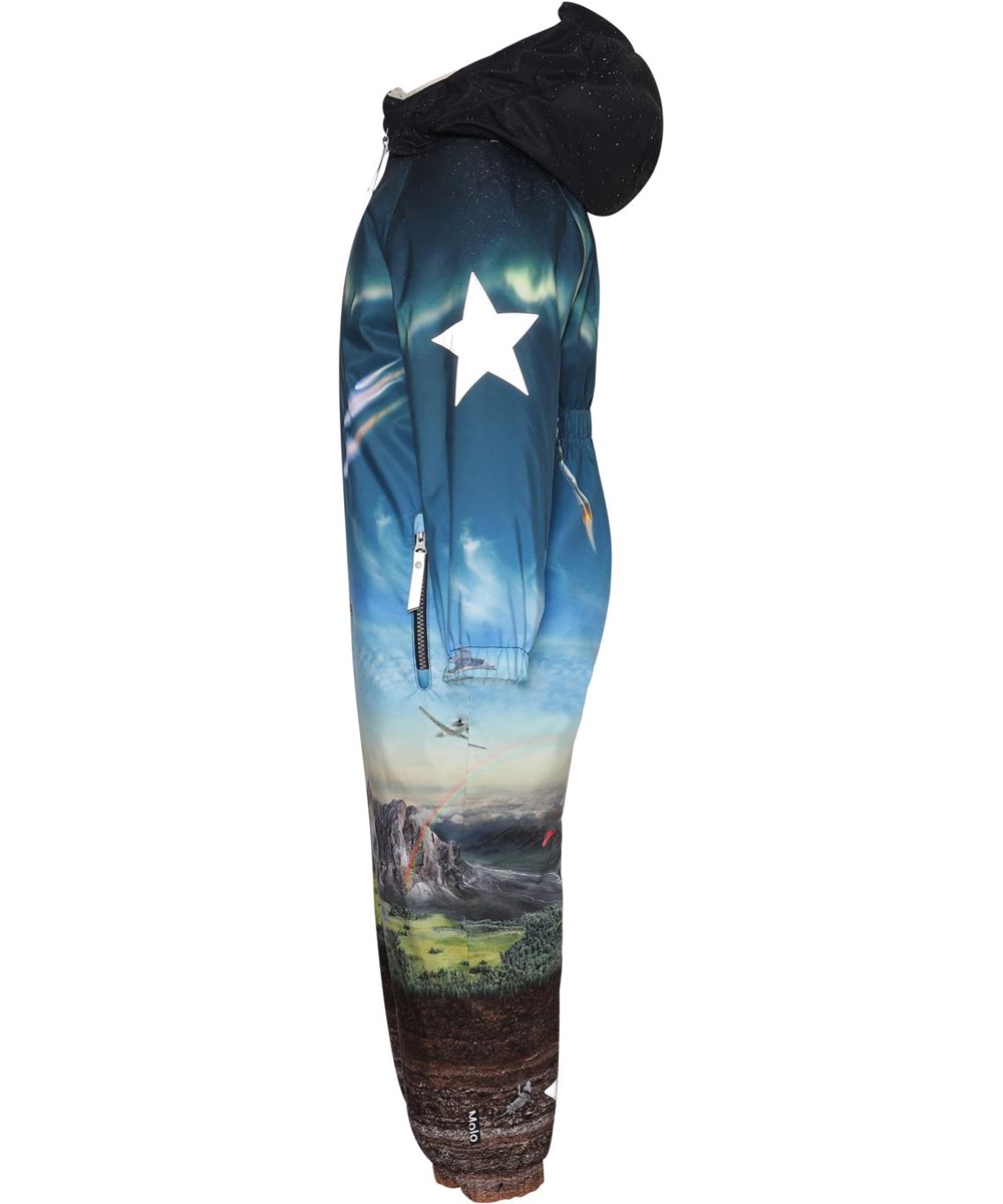 Polar - Entiery - Recycled snowsuit with a landscape print 