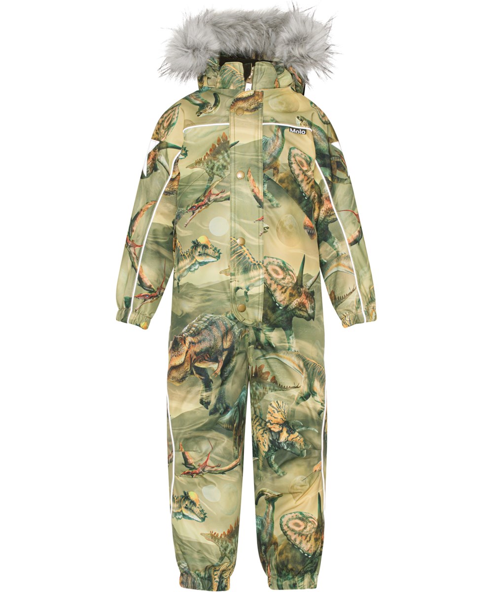 Polaris Fur - Ancient Time - Recycled snowsuit with dinosaur print