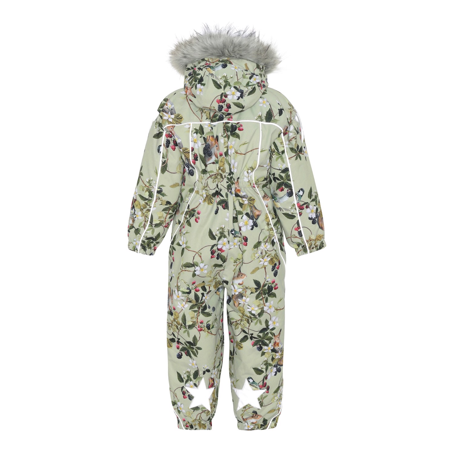Polaris Fur - Forest Life - Recycled snowsuit with berries