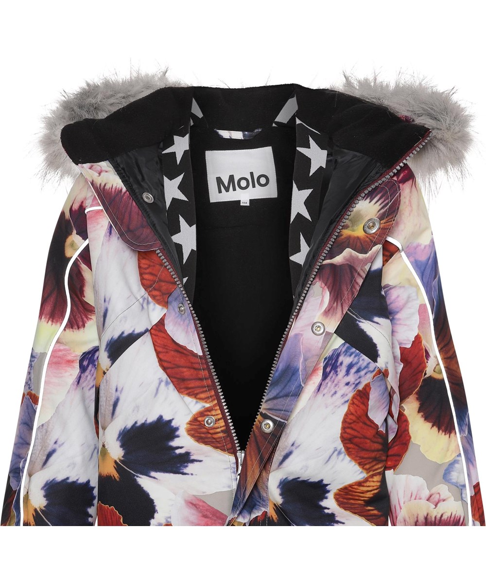 Polaris Fur - Giant Floral - Recycled snowsuit with floral print