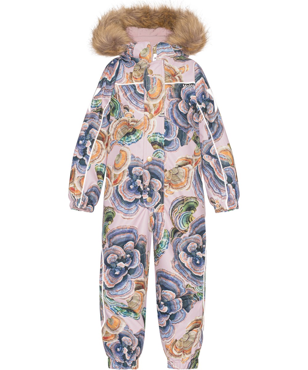 Polaris Fur - Rainbow Fungi - Recycled snowsuit with mushroom print