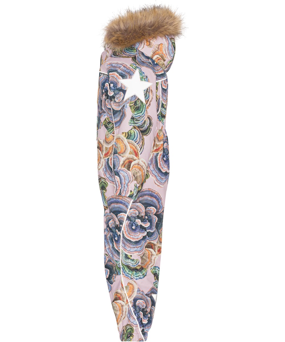 Polaris Fur - Rainbow Fungi - Recycled snowsuit with mushroom print