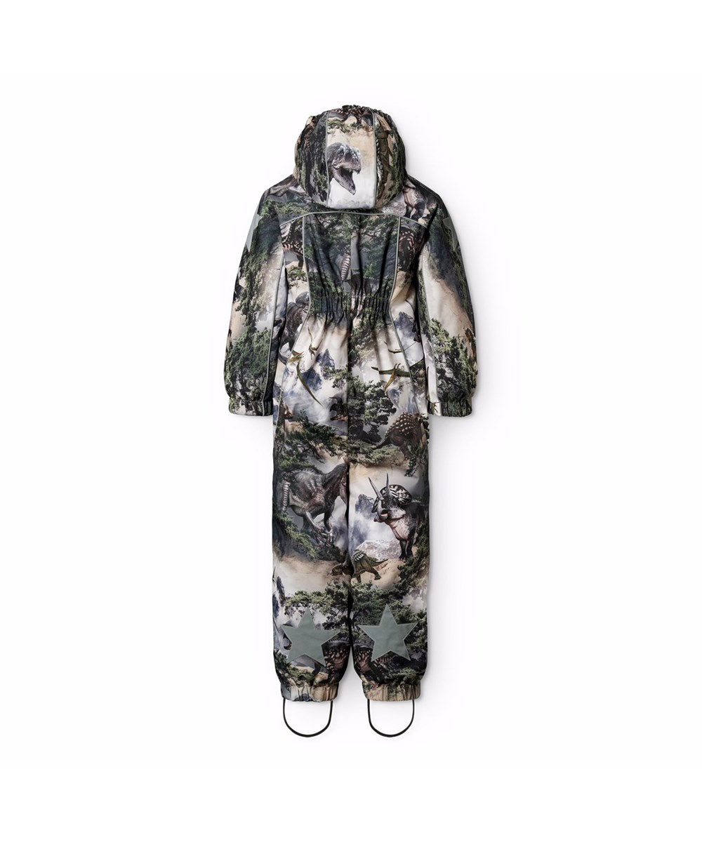 Polaris - Rocky Dino - Wind and waterproof jumpsuit with dinosaur print made from recycled polyester and padded with 3M™ Thinsulate™.