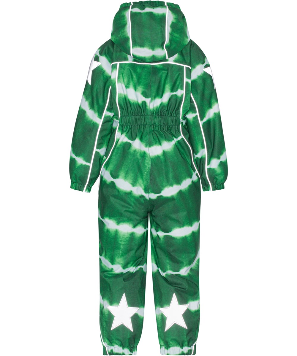 Polaris - Tie Dye Green - Recycled snowsuit with green tie-dye print