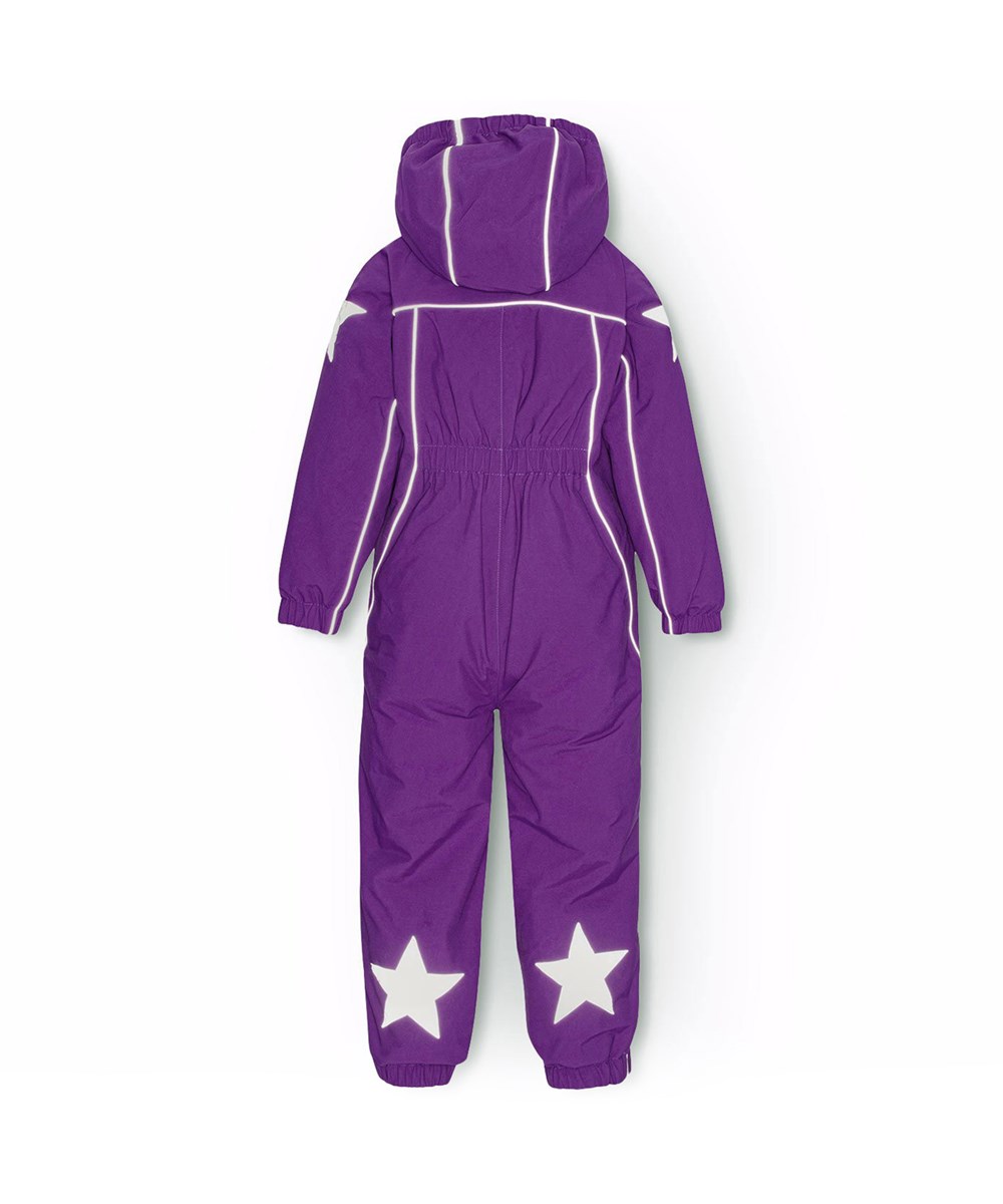 Polaris - Warm Purple - Purple children's snowsuit in recycled polyester.