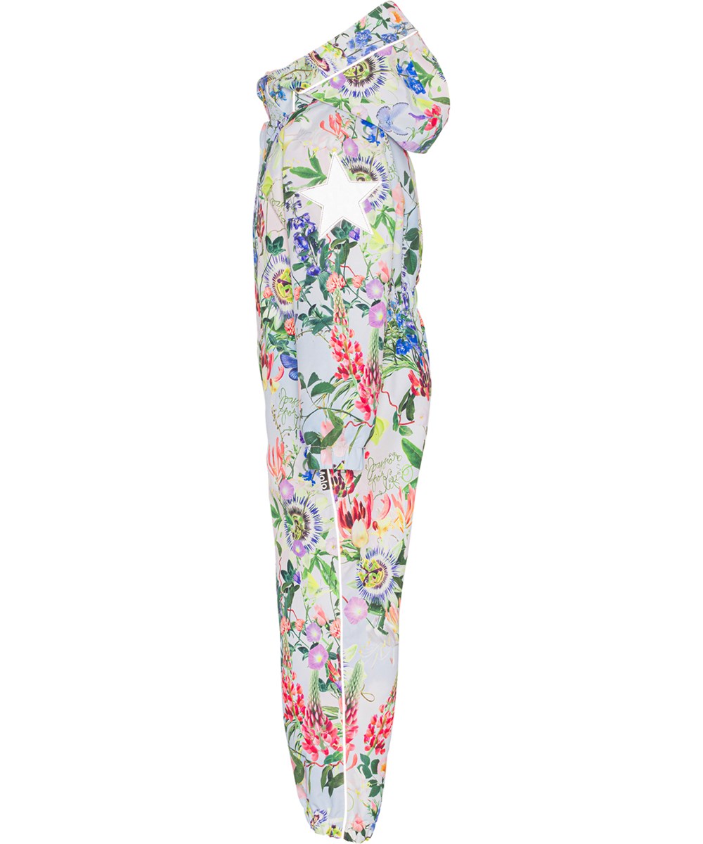 Polly - Big Passion - Light blue summer suit with floral print