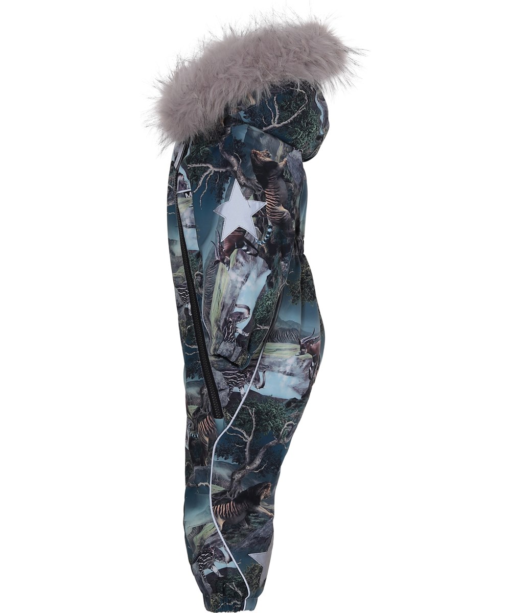 Pyxis Fur - Creation - Baby snowsuit animal print