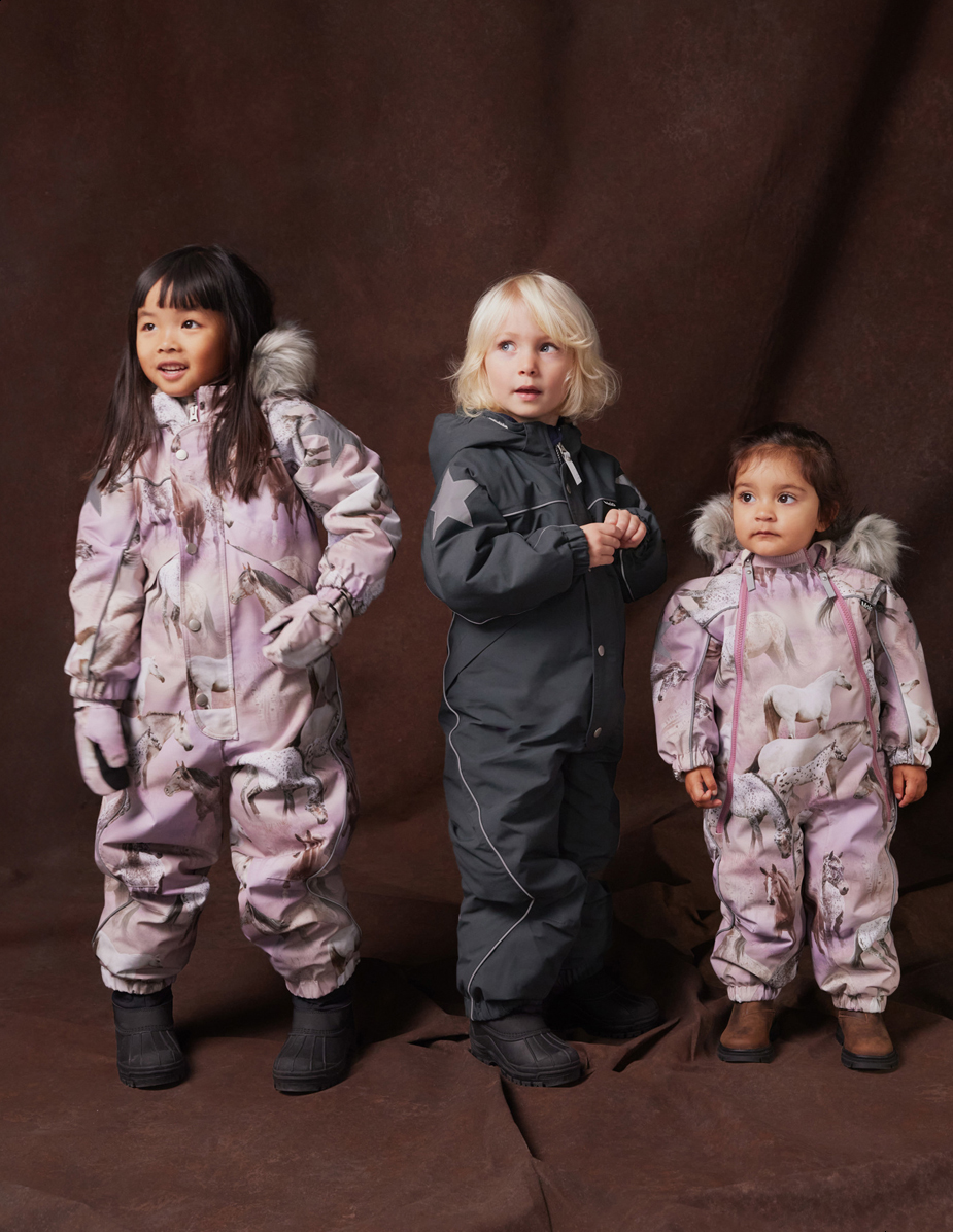 Pyxis Fur - Dreamy Horses - Children's snowsuit in recycled