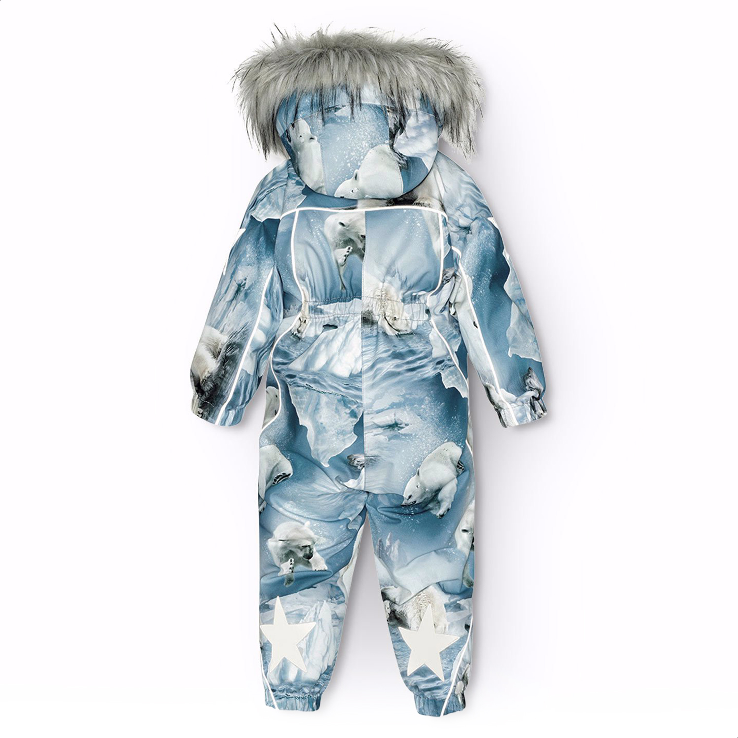 Pyxis Fur - Polar Bear Joy - Children's snowsuit in recycled