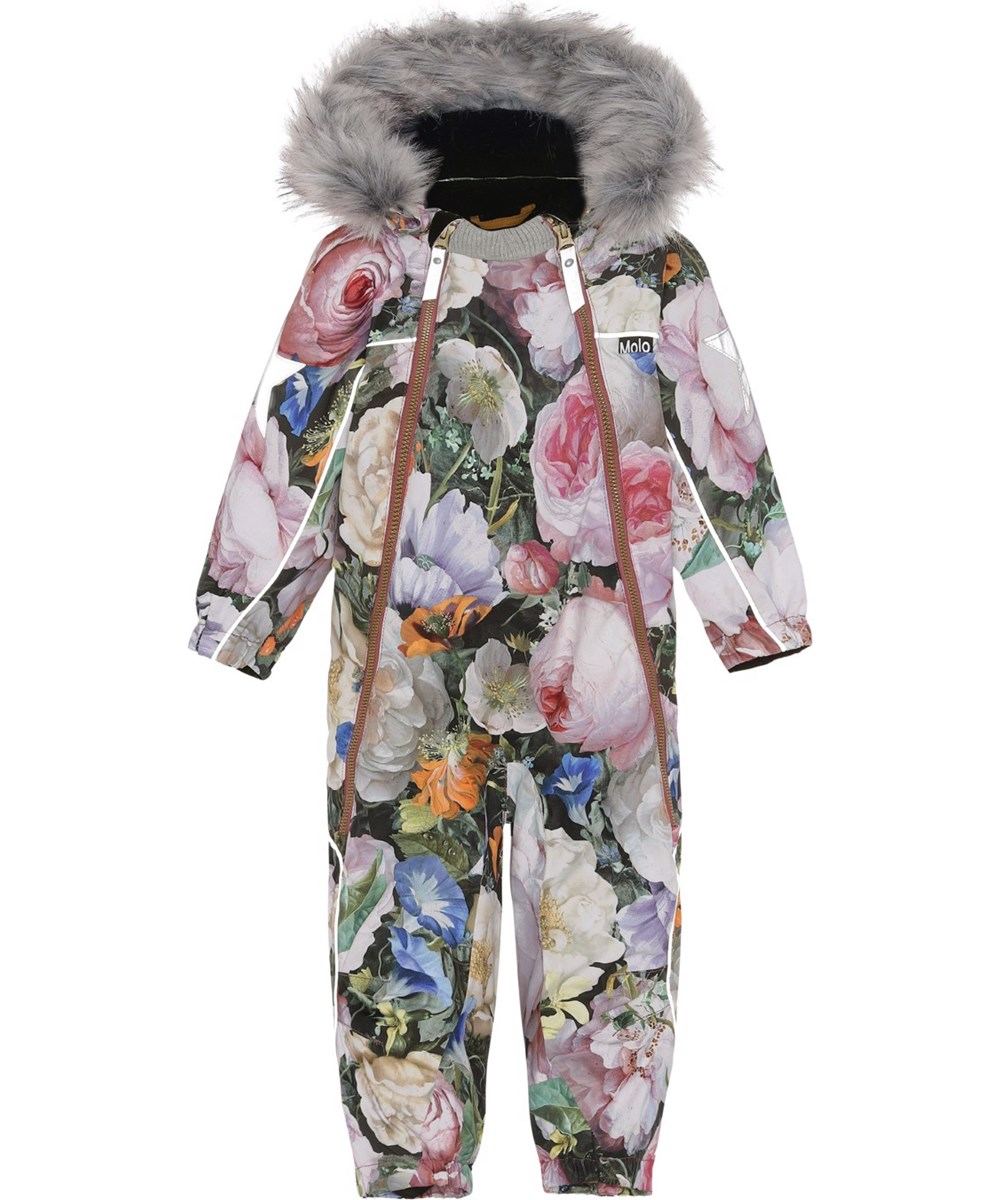 Pyxis Fur - Still Life - Recycled snowsuit with floral print