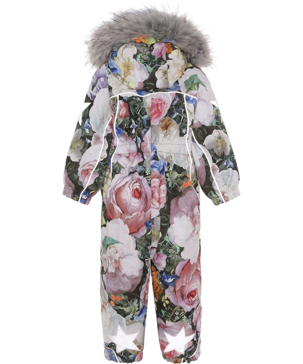 Pyxis Fur - Still Life - Recycled snowsuit with floral print