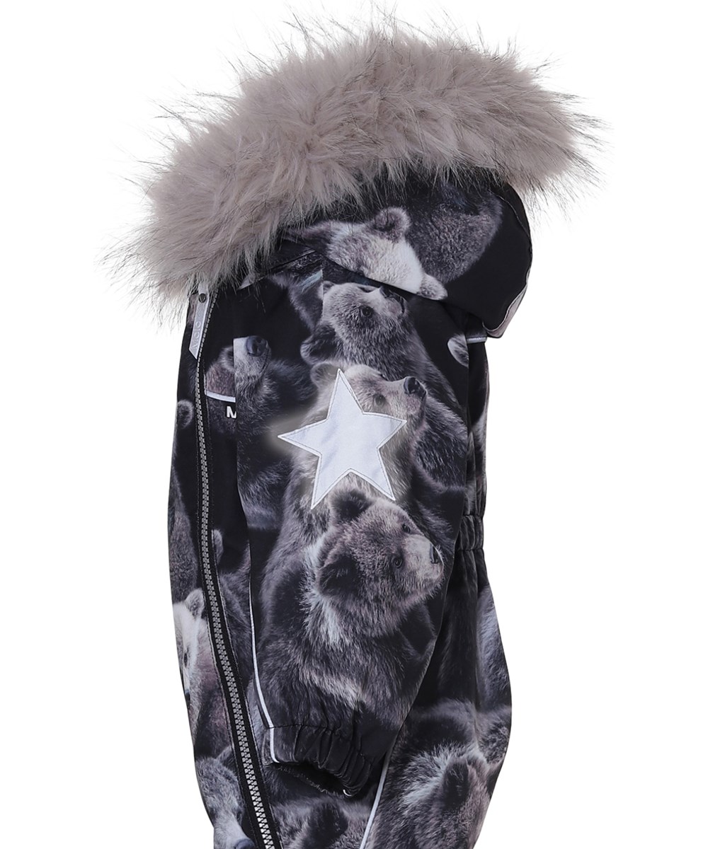 Pyxis Fur - Teddy - Baby snowsuit bear print