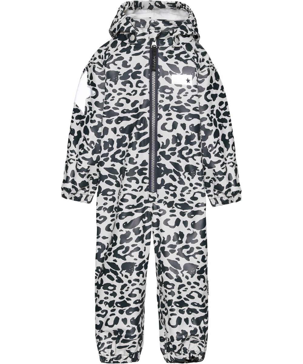Wake - Leo Blue - Blue and white leopard rainwear