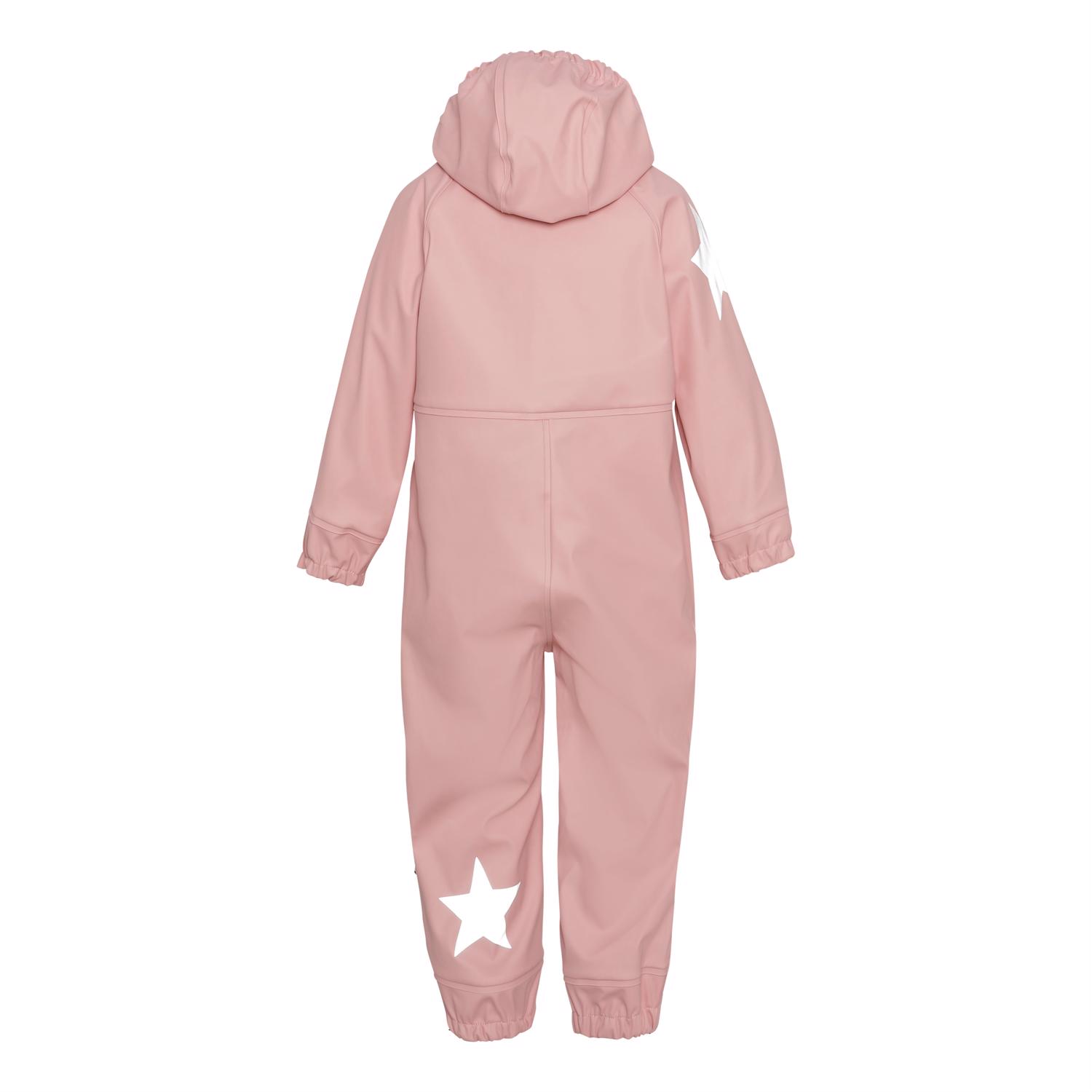 Wake - Rosequartz - Rose coloured, breathable rain suit - Molo