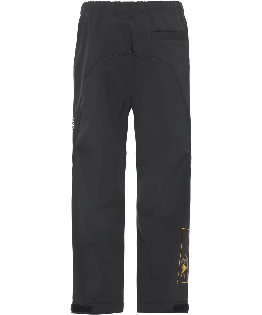 Haemon - Black - Recycled sorte softshell bukser