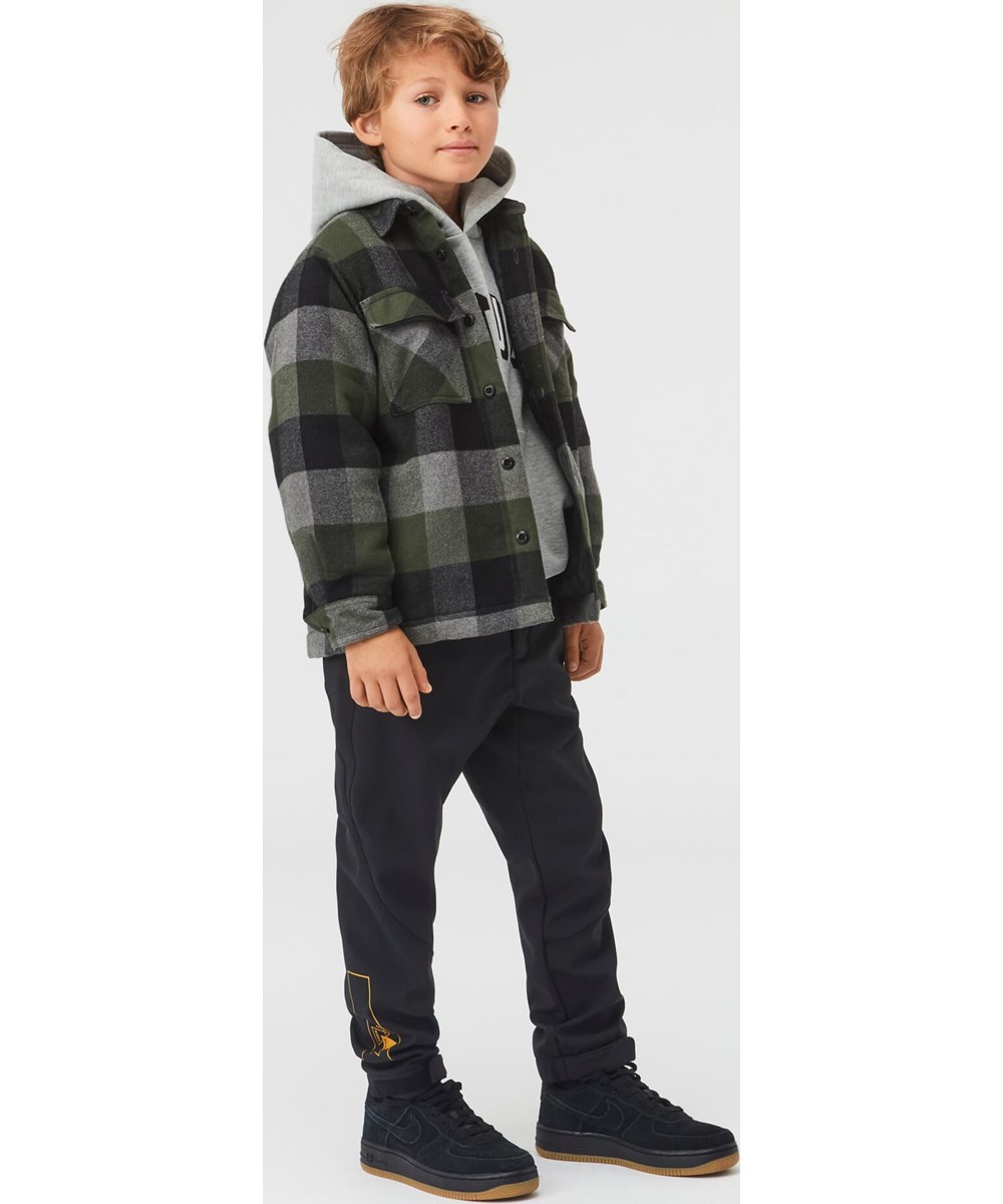 Haemon - Black - Recycled sorte softshell bukser