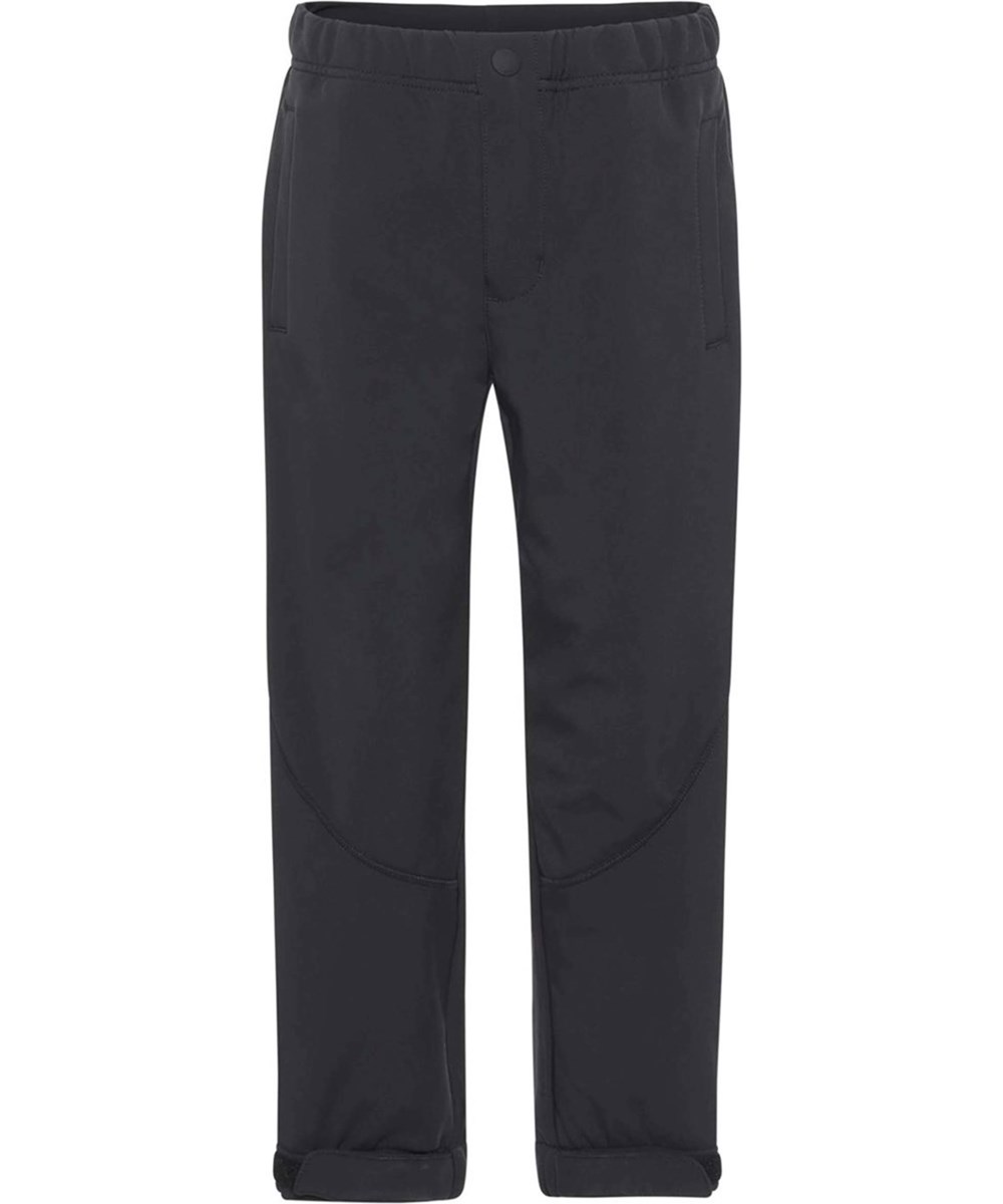 Haemon - Black - Recycled softshell bukser i sort