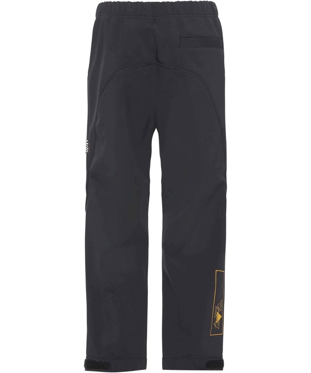 Haemon - Black - Recycled softshell bukser i sort