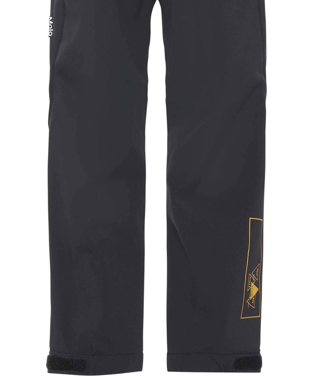 Haemon - Black - Recycled softshell bukser i sort
