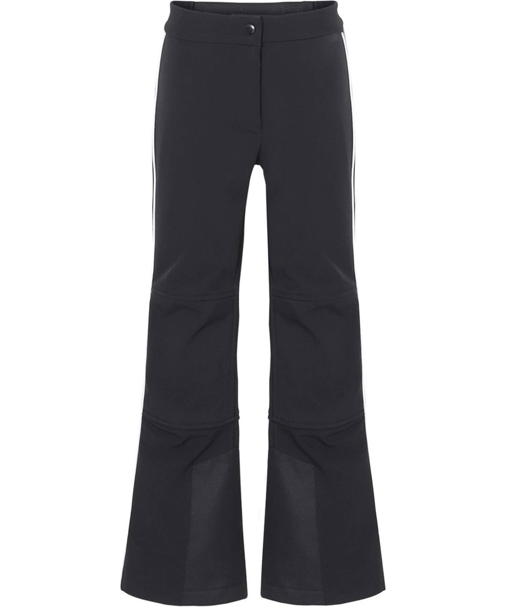 Harlie - Black - Recycled sorte skibukser med svaj i benene