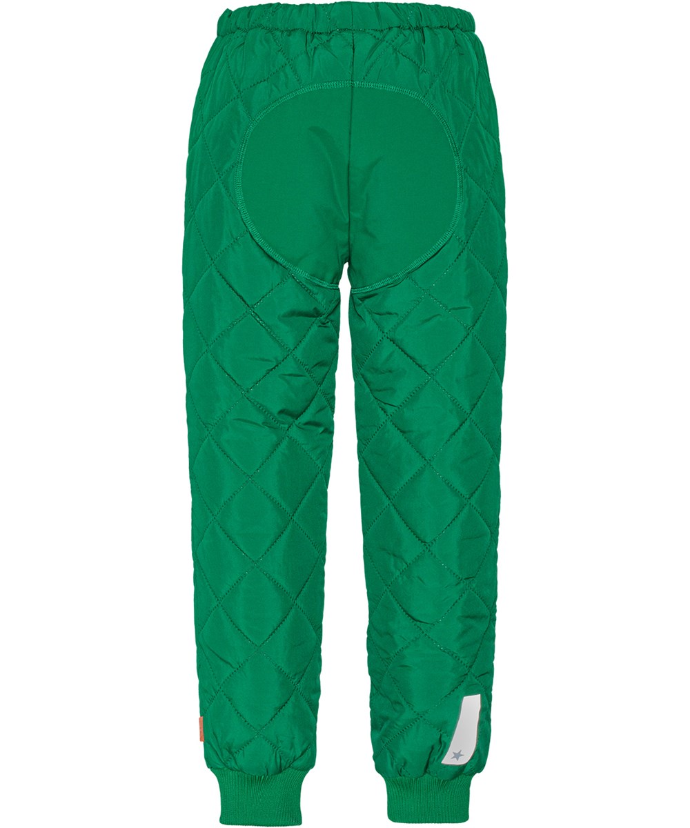 Harlan - Vivid Green - Grønne termobukser i genanvendt polyester.