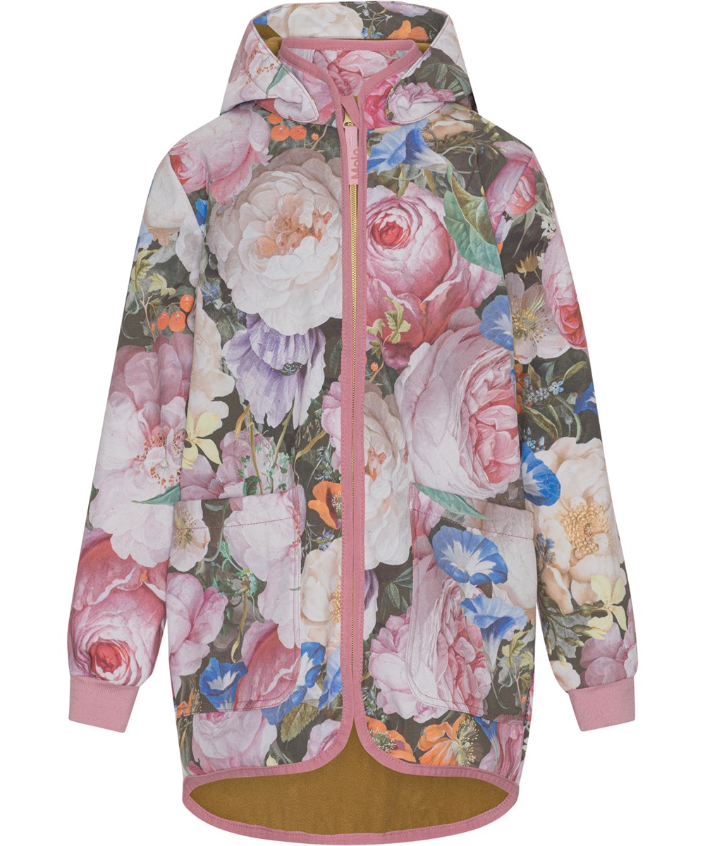 Hillary - Still Life - Recycled softshell jakke med blomster print