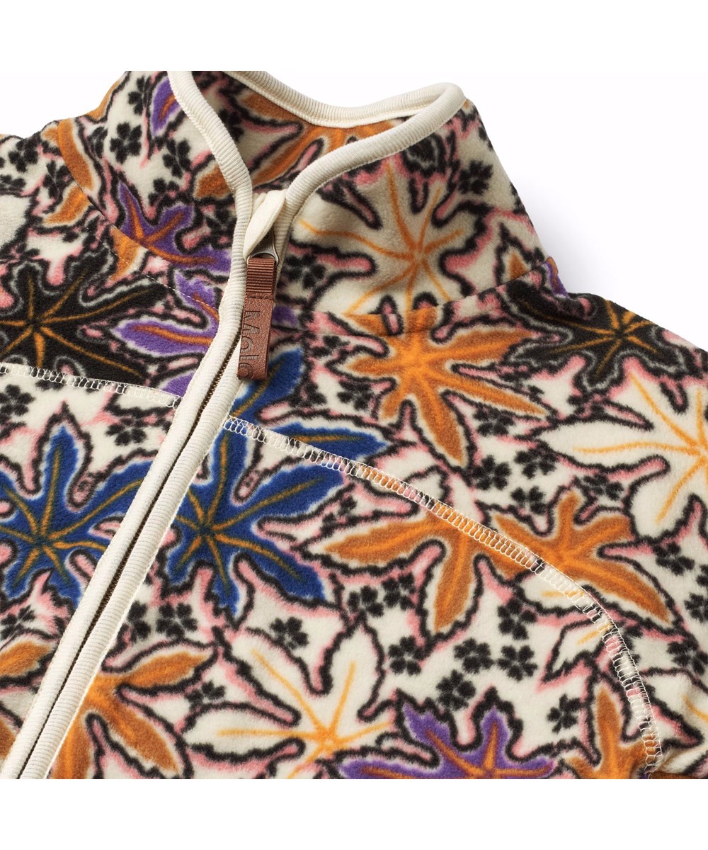 Ulani - Leafy Fleece - Multifarvet fleecejakke