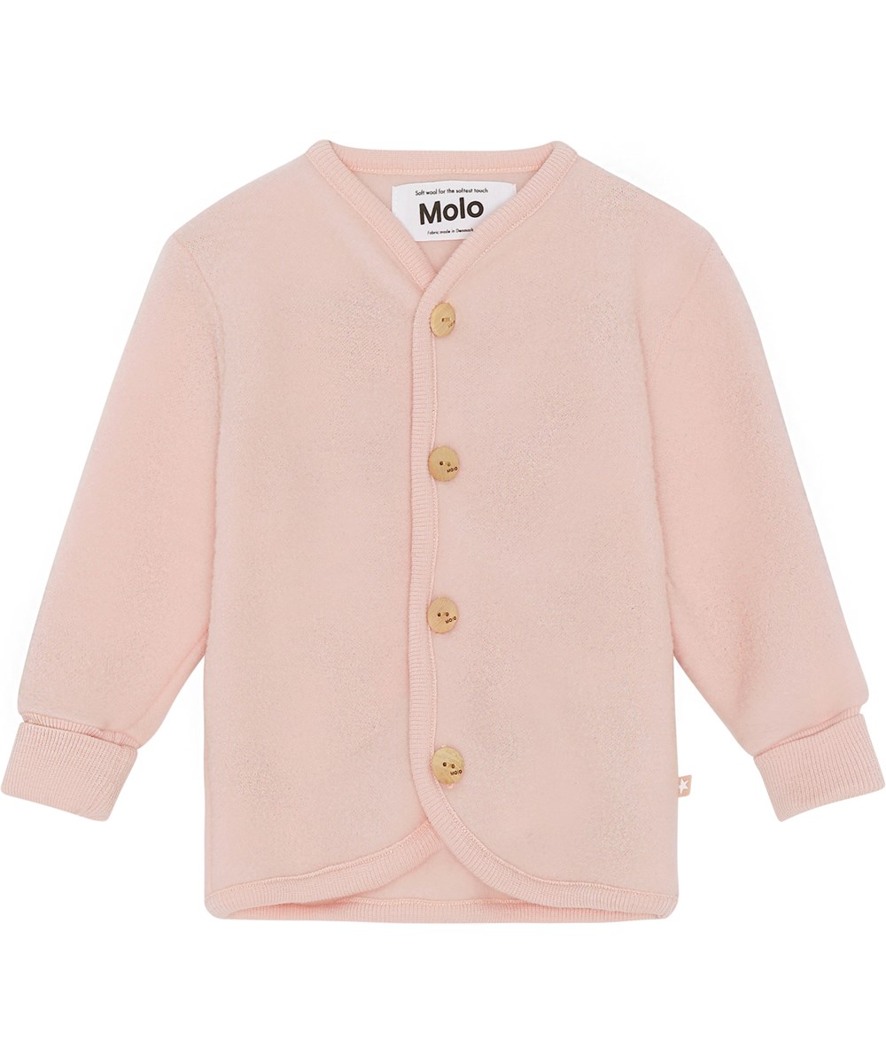 Umber - Wild Rose - Rosa baby jakke i uld