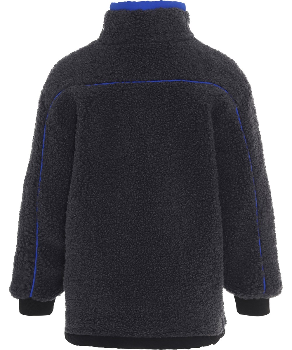 Uno - Moonlit Ocean - Grå team fleecejakke med blå detaljer