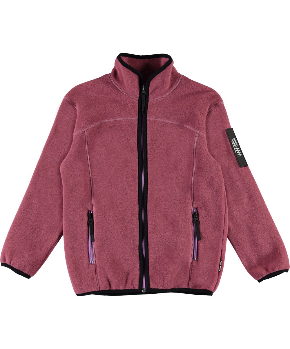 Urbano - Maroon - Mørke rosa fleecejakke