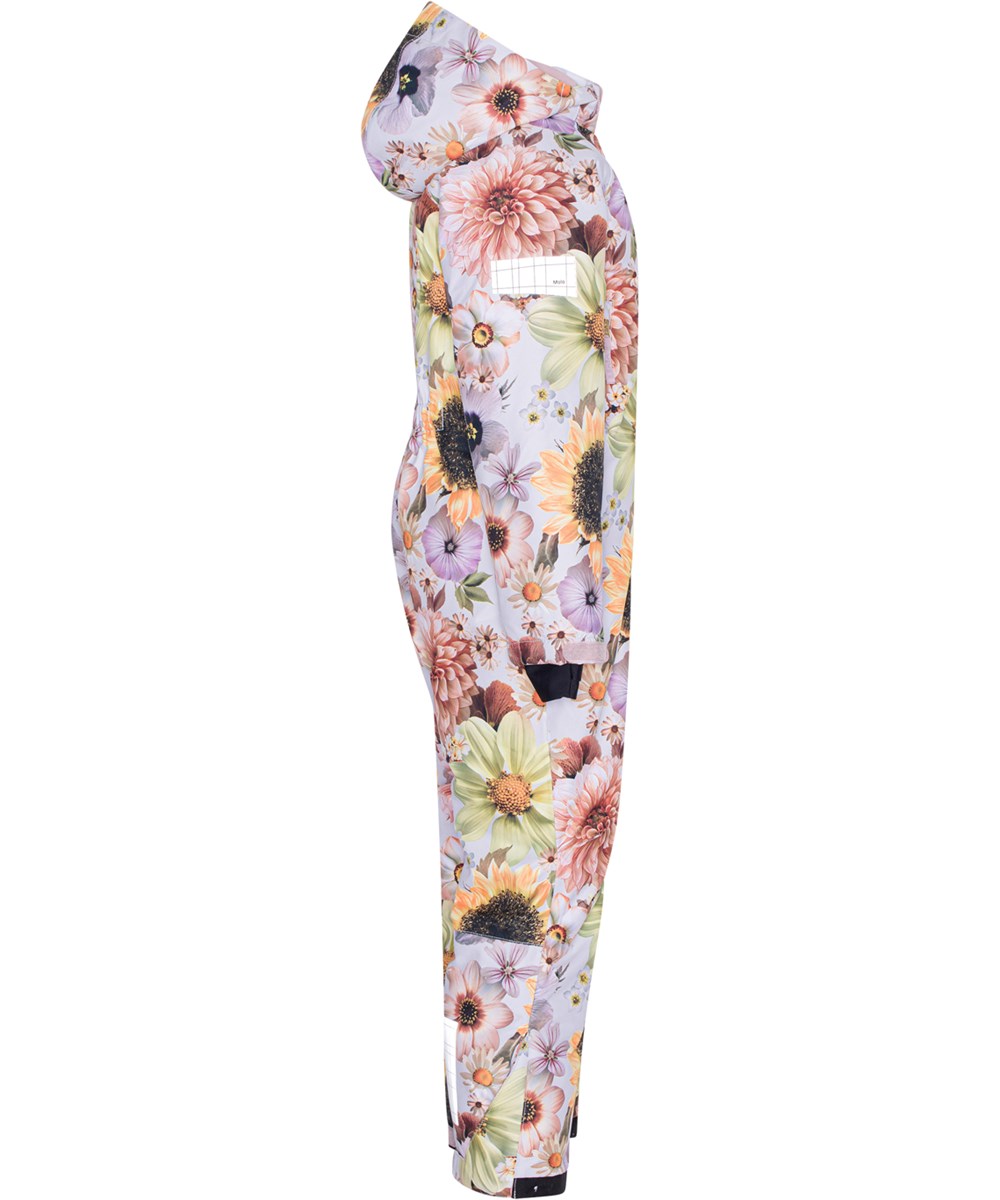 Hux - Retro Flowers - Recycled ski flyverdragt med blomster print