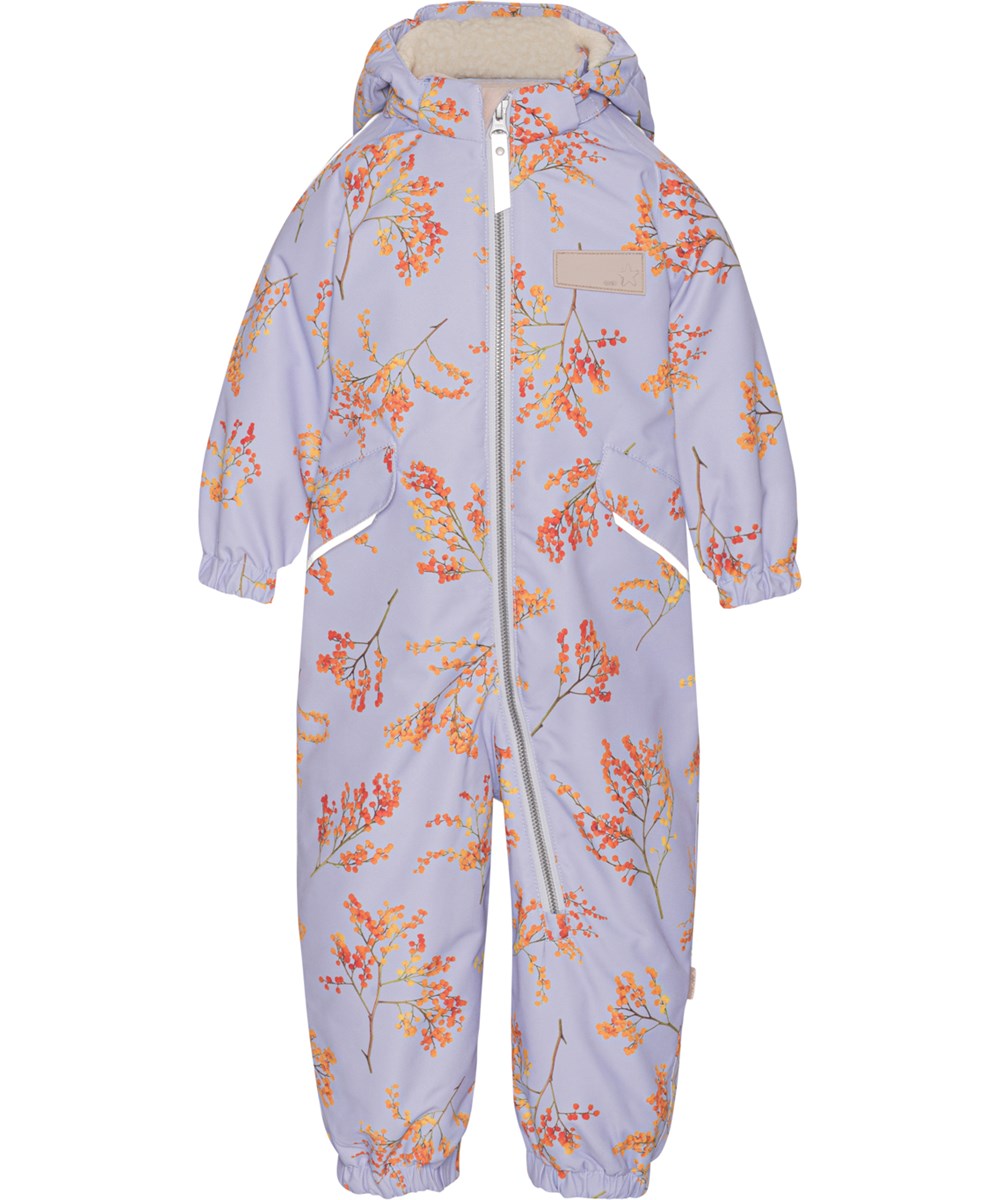 Hyde - Cosmic Mimosa - Recycled lyslilla flyverdragt med orange grene