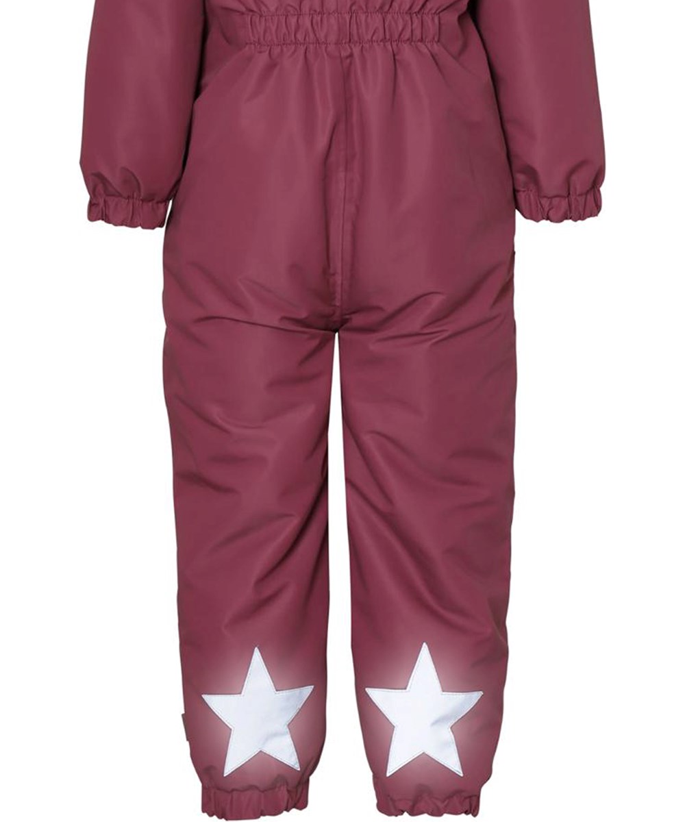 Peony - Maroon - Recycled bordeaux flyverdragt med guld