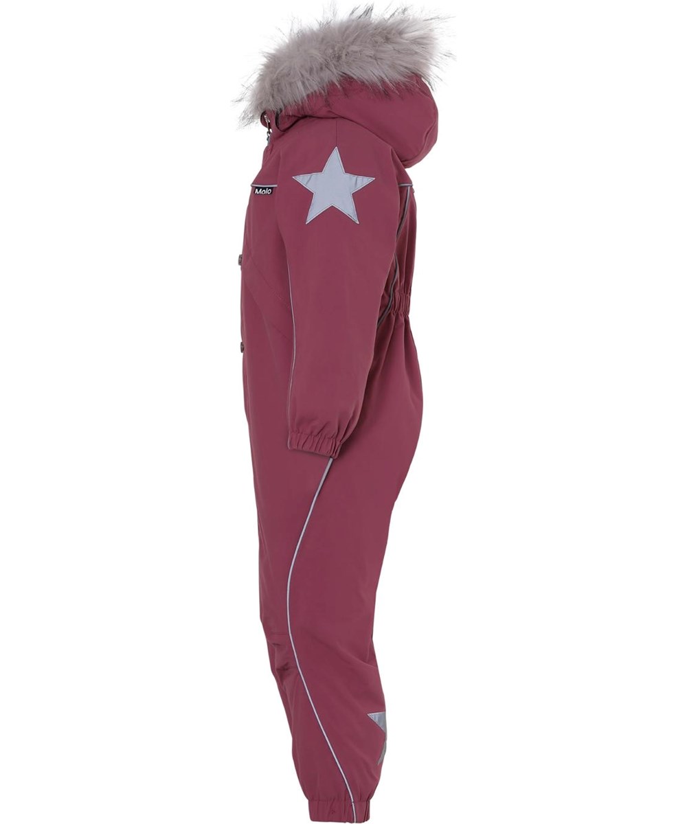 Polaris Fur Recycle - Maroon - Recycled bordeaux flyverdragt pelskrave