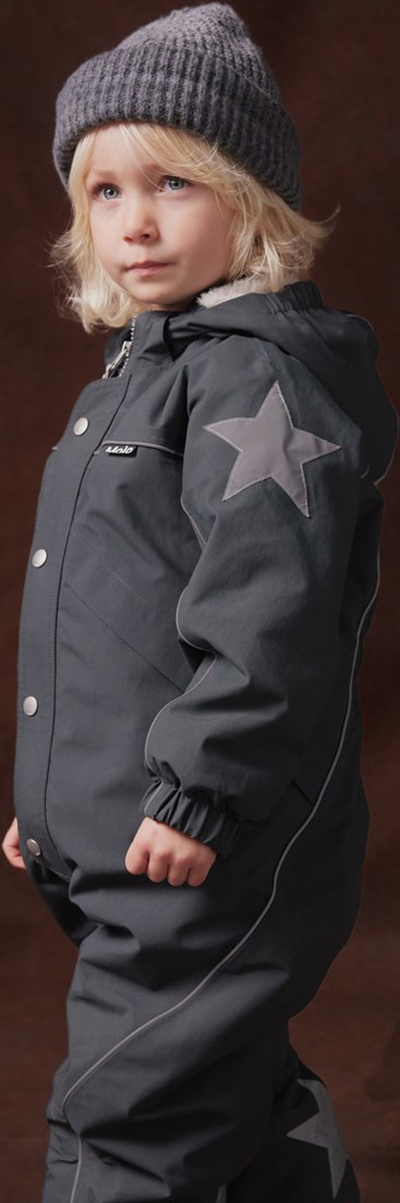 Polaris - Space Grey - Mørkegrå flyverdragt til en kold vinter i genanvendt polyester. Dragten er vind og vandtæt og foret med 3M™ Thinsulate™