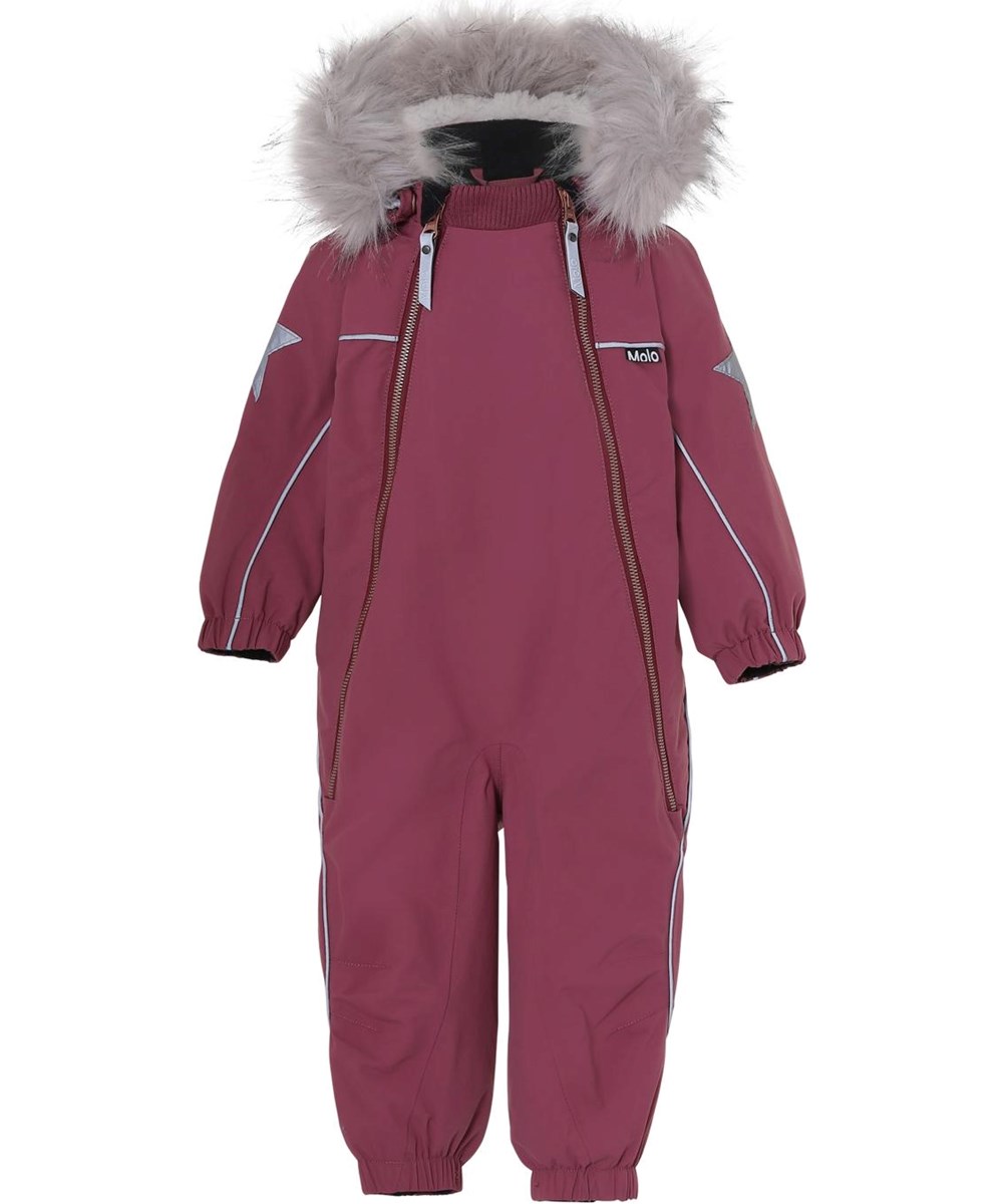 Pyxis Fur Recycle - Maroon - Recycled bordeaux flyverdragt pelskrave