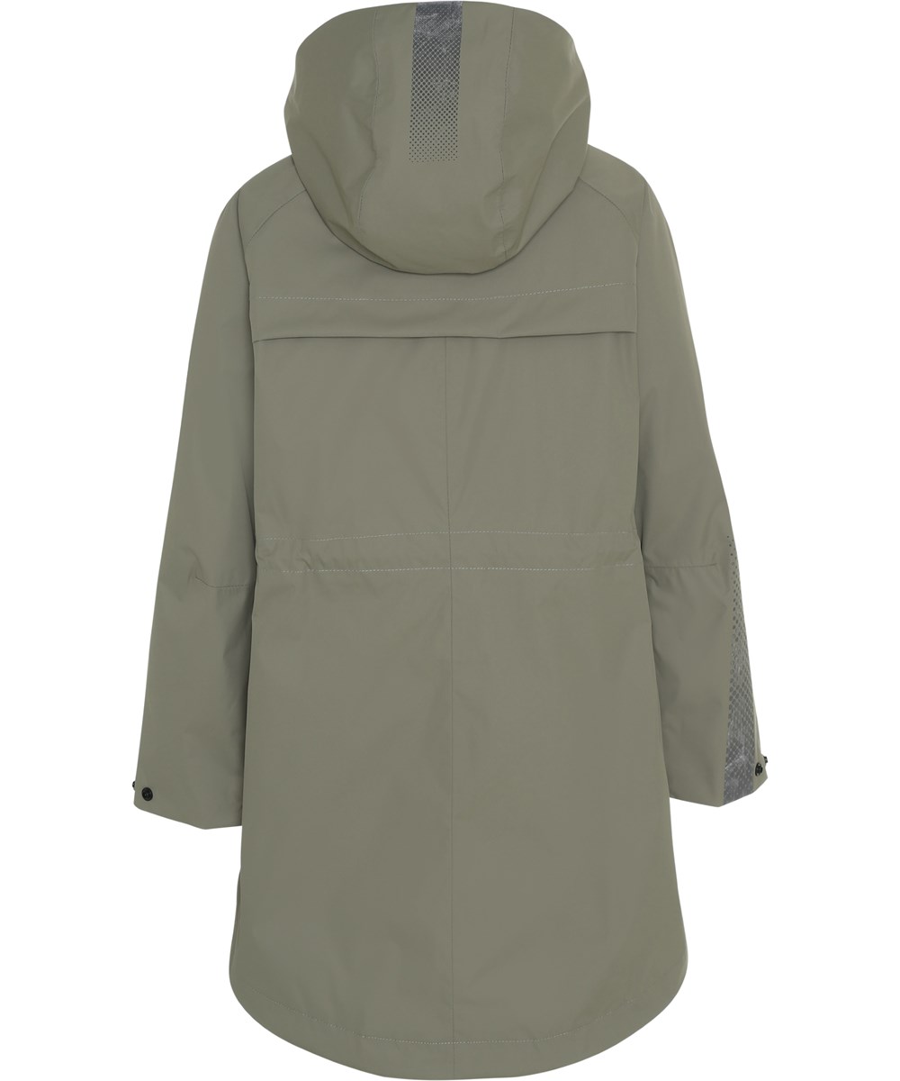 Win - Skate - Grøn lang vandtæt parka jakke